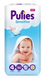 Scutece Pufies Sensitive, 4 Maxi, Maxi Pack, 9-14 kg, 56 buc