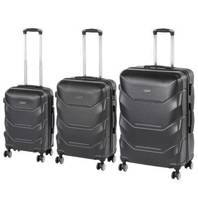 TraveLux Max XI gurul&amp;oacute;s bőr&amp;ouml;nd szett fekete foto