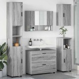 VidaXL Set de mobilier pentru baie 5 pcs sonoma gri 30 x 35 x 192 cm 3393069