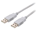 Cablu USB 2.0 A-A 5m gri, dublu ecranat, BQ CABLE