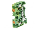 Conector &Icirc;mbinare Șine 0,5-10mm2 2 Borne Galben-Verde