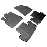 Covorase Auto Cauciuc Tip Tavita Peugeot 3008 2009-2016 +Protectie Tunel Spate ALM Negru
