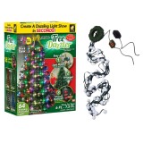 Perdea Lumini Brad Tree Dazzler, 48 LED-uri, Verticala, Multicolor, Instalare Rapida, Decoratiuni Craciun