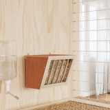 vidaXL Hrănitor pentru f&acirc;n de iepuri, 25x18,5x20,5 cm, lemn masiv brad 172423