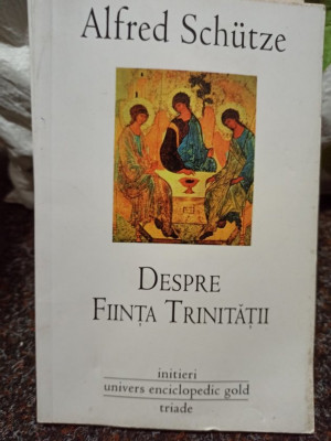 Alfred Schutze - Despre Fiinta Trinitatii (editia 2010) foto