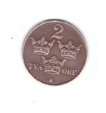 Moneda Suedia 2 ore 1921, stare foarte buna, curata
