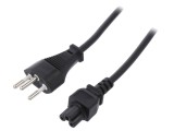Cablu Alimentare IEC C5 SEV-1011 1,8m Negru