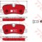 Set placute frana,frana disc LAND ROVER DISCOVERY IV (LA) (2009 - 2016) TRW GDB1632DTE