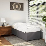 Cumpara ieftin Cadru de pat, gri, 80x200 cm, piele ecologică