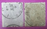 SV * Romania LOT 3 BANI si 15 BANI 1894 CAROL I * EROARE de CENTRARE, Istorie, Stampilat, Circulata