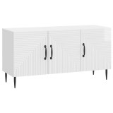 vidaXL Cabinet TV Alb foarte lucios 99 x 34,5 x 50 cm Lemn prelucrat 894949