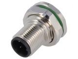 Soclu M12 4 PIN CANopen THT IP67 250V
