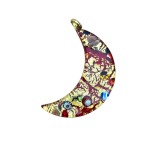 PANDANTIV VINTAGE MASIV DIN STICLA, LUCRAT MANUAL, MURANO