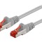 Patch Cord S/FTP Cat6 0.25m Gri PVC