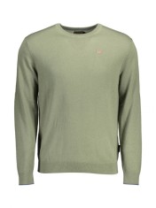 Pulover DAMAVAND barbati, cu mini logo brodat, Regular fit, Verde (Marime: 2XL) foto
