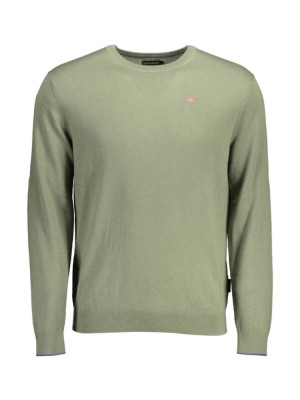 Pulover DAMAVAND barbati, cu mini logo brodat, Regular fit, Verde, XL foto