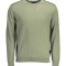 Pulover DAMAVAND barbati, cu mini logo brodat, Regular fit, Verde, XL