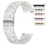 Curea polimer, compatibila Apple Watch 10, 42mm, White Crystal