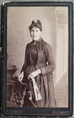 CDV atelier GERSTL Bucarest Calea Victoriei 15 / doamna eleganta / de colectie
