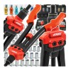 Cleste manual pentru nituit M3-M12, accesorii incluse, Verke