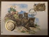 Afganistan - leopard - FDC cu medalie, fauna wwf