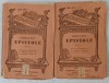 EPISTOLE de HORATIU , VOLUMELE I - II , TEXT IN LATINA SI ROMANA , CCA. 1900