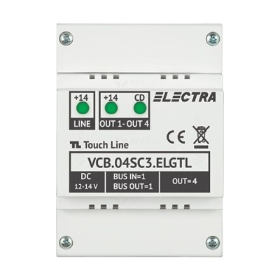 Doza derivatie video 4 iesiri - ELECTRA VCB.04SC3.ELGTL SafetyGuard Surveillance foto