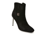 Botine elegante EPICA negre, J30822, din piele intoarsa