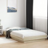 Cumpara ieftin Cadru de pat, stejar sonoma, 90x200 cm, lemn prelucrat