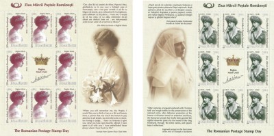 |Romania, LP 1415a/2008, Ziua marcii postale romanesti, minicoala de 8t.+1v, MNH foto