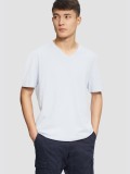 S.Oliver Tricou barbati cu anchior, Regular fit, din bumbac, Albastru deschis, S, 2XL, 3XL, L, M, XL