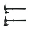 Set 2 Topoare IdeallStore, 39cm, Negru, Otel 440C, Teaca Inclusa, Vanatoare/Gradinarit