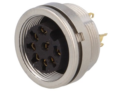 Conector M16 mamă 8 pini IP68 foto