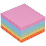Set 500 Notite Adezive Multicolor 8.5x8.5 cm, Tip Cub - Birou, Scoala, Acasa