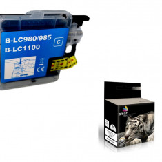 Cartus de imprimante inkjet pentru Brother , LC980C / LC985C / LC1100C , cyan , 12 ml , Smart Print