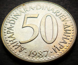 Cumpara ieftin Moneda 50 DINARI - RSF YUGOSLAVIA, anul 1987 * cod 3501 = UNC, Europa