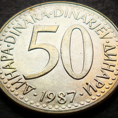Moneda 50 DINARI - RSF YUGOSLAVIA, anul 1987 * cod 3501 = UNC