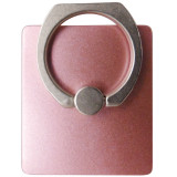 Suport cu inel si stand rotativ roz auriu + suport auto (carlig) alb pentru telefoane