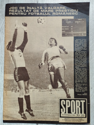 Revista SPORT nr. 10 - Octombrie 1983 - Gloria Buzau, FC Baia Mare foto