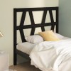 VidaXL Tăblie de pat, negru, 96x4x100 cm, lemn masiv de pin 818604
