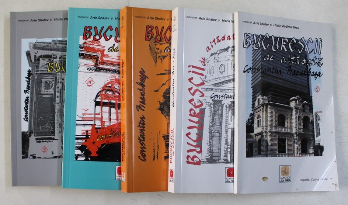 BUCURESCII DE ALTADATA de CONSTANTIN BACALBASA , 5 VOLUME , 2007 , VOLUMUL II PREZINTA HALOURI DE APA