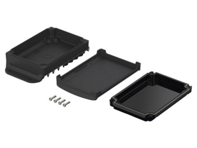 Carcasă desktop BOPLA BoVersa neagră 88x162x45 mm IP66/IP68 foto