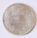 UNGARIA 1 COROANA 1894 CORONA KORONA ARGINT VF++ ( CITITI VA ROG DESCRIEREA ENUNTUL )