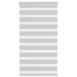 Jaluzea tip zebra gri deschis lățime țesătură 65,9 cm poliester