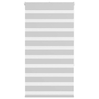 Jaluzea tip zebra gri deschis lățime țesătură 65,9 cm poliester foto