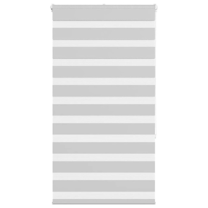 Jaluzea tip zebra gri deschis lățime țesătură 65,9 cm poliester
