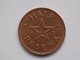 HALF PESEWA 1967 GHANA-XF