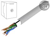 Cablu F/UTP 4x2x24AWG 5e PVC gri 100m DIGITUS