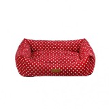 Culcus Makaron, 4Dog Deluxe, rosu, L, 78 x 60 x 22 cm
