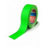 Banda textila laminata cu pasta acrilica, verde fluorescent, 25m x 25mm - Tesa 4671